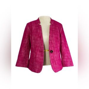 Hot Pink Tweed Banana Republic Blazer